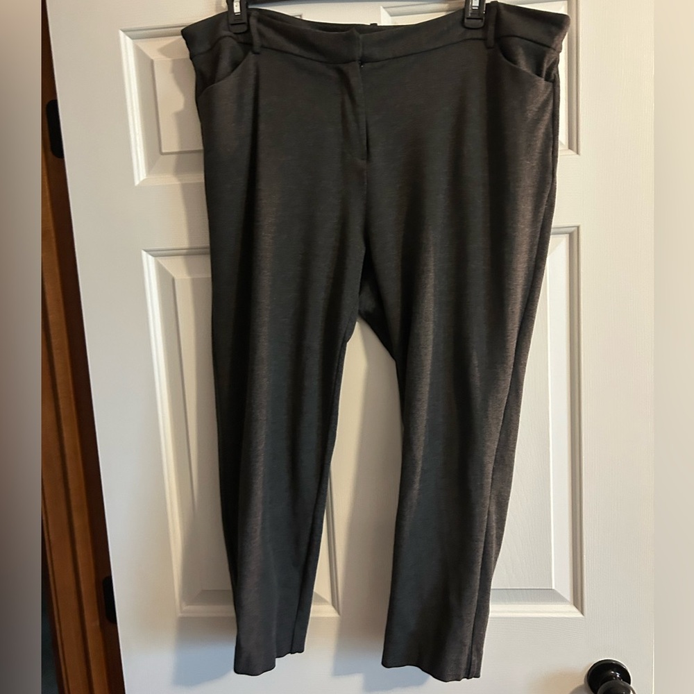 Liz Claiborne 18W Emma Grey Dress Pants